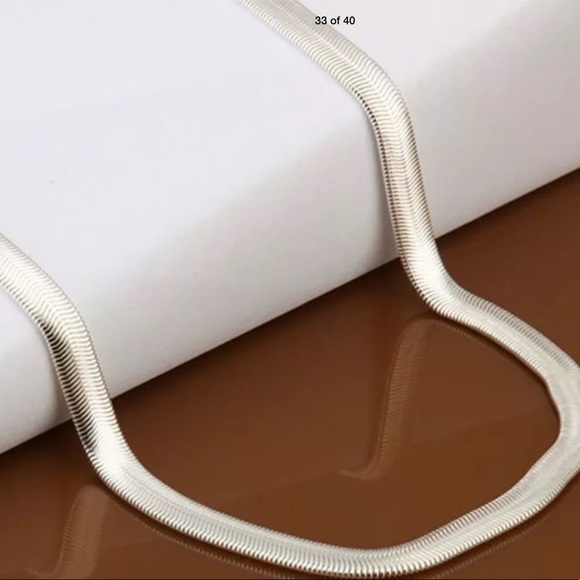 NEW sterling silver chain very nice - Picture 3 of 3